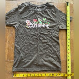 Pacsun Strawberry Shortcake & Friends Brown T Shirt Size Small
